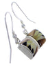 Southwestern Sterling Silver Multicolor Inlay Earrings FX32800