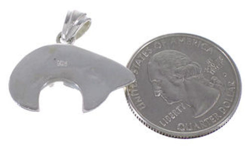 Southwestern Lapis Opal Inlay Bear Pendant PX43326