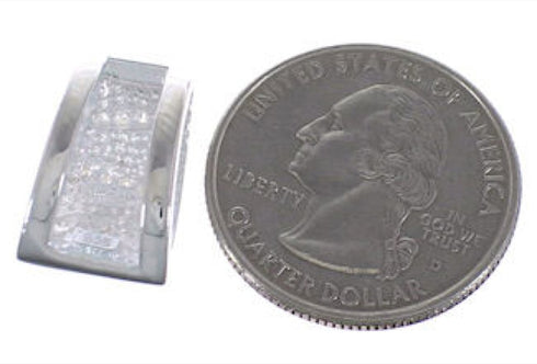 Blue Opal Cubic Zirconia Slide Pendant PX43424