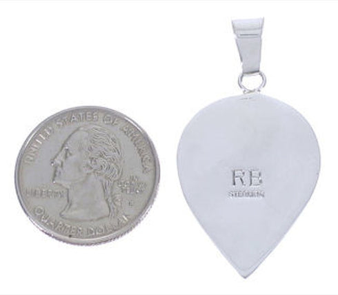 Southwest Multicolor Genuine Sterling Silver Pendant PX29222
