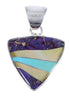Genuine Sterling Silver And Multicolor Jewelry Slide Pendant PX29232