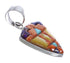 Sterling Silver Southwest Multicolor Inlay Pendant PX29233