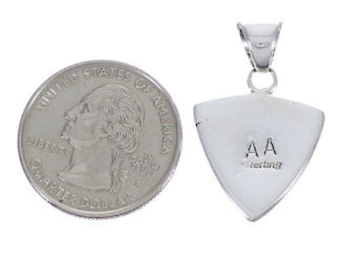 Sterling Silver Southwest Multicolor Inlay Pendant PX29233