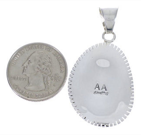 Genuine Sterling Silver And Multicolor Slide Pendant PX29251