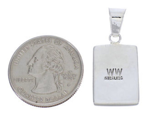 Multicolor And Genuine Sterling Silver Slide Pendant PX29269