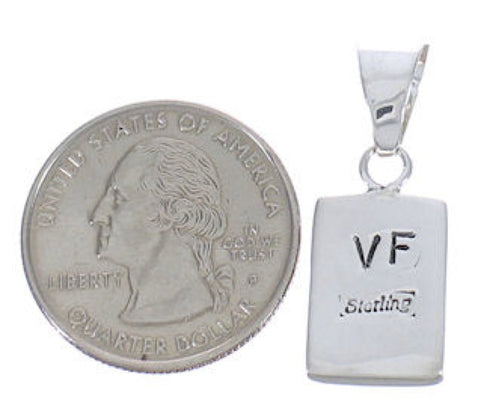 Southwest Sterling Silver And Multicolor Inlay Pendant PX29290