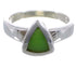 Jade Southwest Sterling Silver Ring Size 7-3/4 EX51427