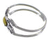 Sterling Silver Yellow Mother Of Pearl Horse Ring Size 7-1/2 EX51431