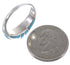 Turquoise And Genuine Sterling Silver Ring Size 8-3/4 EX51481