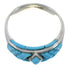 Sterling Silver Turquoise Inlay Ring Size 5-3/4 EX51484