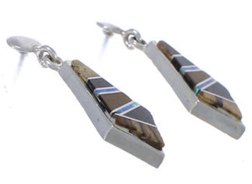 Sterling Silver Multicolor Post Dangle Earrings TX42878