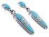 Turquoise And Opal Jewelry Post Dangle Earrings PX30006