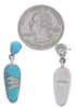 Turquoise And Opal Jewelry Post Dangle Earrings PX30006
