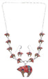 Multicolor Bear Native American Mesa Design Link Necklace Set PX36748