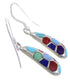 Multicolor Genuine Sterling Silver Earrings EX43480