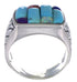 Southwest Jewelry Turquoise Opal Multicolor Ring Size 11-1/2 AX37396