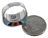 Multicolor Inlay Jewelry Sterling Silver Ring Size 8-1/2 AX37453