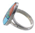 Multicolor Jewelry Silver Southwestern Ring Size 5-3/4 AX37578