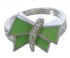 Sterling Silver Jade Dragonfly Southwest Ring Size 6-1/4 WX38779