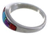 Multicolor Genuine Sterling Silver Ring Size 7-1/2 TX38205