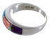 Southwest Multicolor Authentic Sterling Silver Ring Size 7-3/4 TX38235