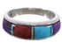 Multicolor Jewelry Sterling Silver Ring Size 6-3/4 TX38239