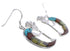 Native American Design Multicolor Silver Kokopelli Earrings EX31188