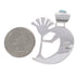 Native American Design Kokopelli Multicolor Silver Pendant EX31194