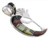 Silver Multicolor Native American Design Kokopelli Pendant EX31212