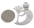 Silver Multicolor Native American Design Kokopelli Pendant EX31212