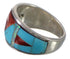 Sterling Silver Multicolor WhiteRock Wild Fire Ring Size 6-1/2 EX30033
