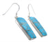 Sterling Silver Southwestern Turquoise Hook Dangle Earrings PX31660