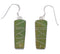 Turquoise Inlay Southwest Silver Hook Dangle Earrings PX31650