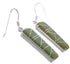 Turquoise Inlay Southwest Silver Hook Dangle Earrings PX31650