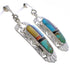 Genuine Sterling Silver Multicolor Southwestern Earrings PX31729
