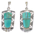 Southwest Silver Turquoise Inlay Earrings PX31709
