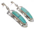 Southwest Silver Turquoise Inlay Earrings PX31709