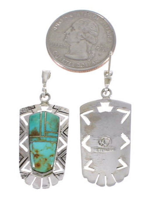 Sterling Silver And Turquoise Jewelry Earrings PX31711
