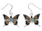 Sterling Silver Multicolor Butterfly Hook Dangle Earrings PX31750