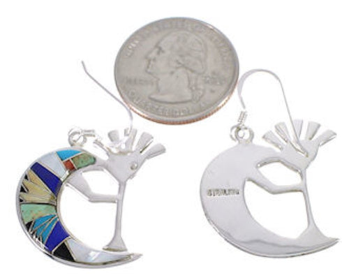 Southwest Kokopelli Multicolor Hook Dangle Earrings PX31761