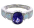Southwest Amethyst Opal Sterling Silver Ring Size 6-1/4 EX51993
