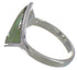 Genuine Sterling Silver And Turquoise Inlay Ring Size 8-1/2 UX34323