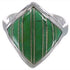 Southwest Sterling Silver Turquoise Inlay Ring Size 7-1/4 UX34335