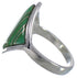 Turquoise Inlay Authentic Sterling Silver Ring Size 7-3/4 UX34336