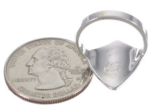 Sterling Silver Multicolor Southwest Ring Size 5-3/4 UX34362