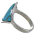 Turquoise Inlay Sterling Silver Southwest Ring Size 5-1/4 UX34388