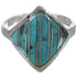 Southwest Sterling Silver Turquoise Jewelry Ring Size 8-1/4 UX34425