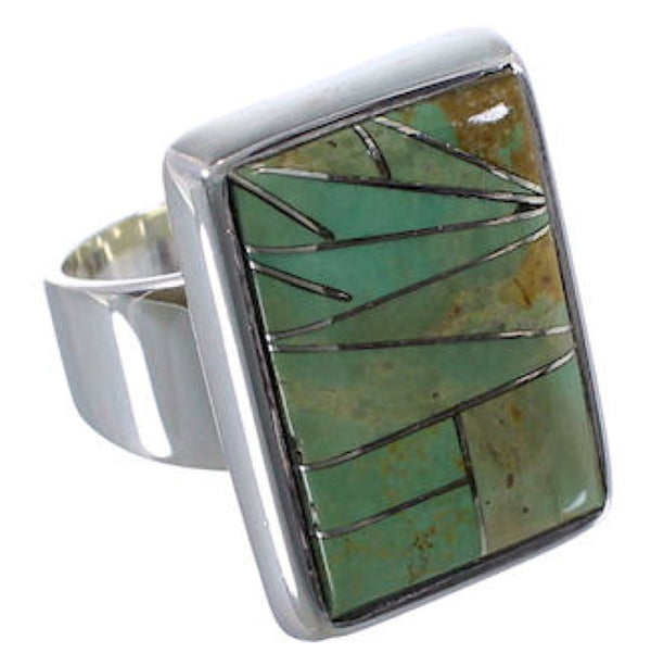 Heavy Turquoise And Silver Ring Size 8-1/2 WX37428