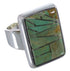 Heavy Turquoise And Silver Ring Size 8-1/2 WX37428