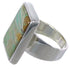 Heavy Turquoise And Silver Ring Size 8-1/2 WX37428